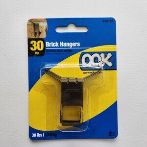 New OOK 30 lb. Brick Hanger 2-Count Picture Art Mounting Hanging Kit  Brick hang